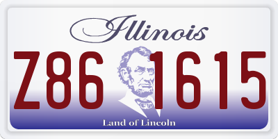IL license plate Z861615