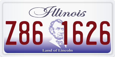 IL license plate Z861626