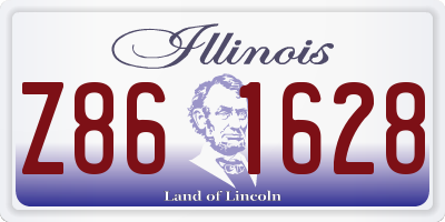 IL license plate Z861628