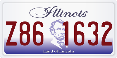 IL license plate Z861632
