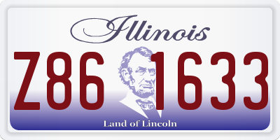 IL license plate Z861633