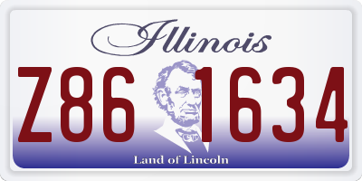 IL license plate Z861634