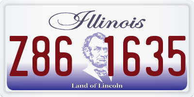IL license plate Z861635