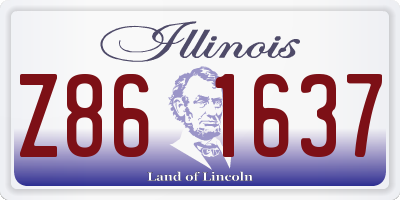 IL license plate Z861637