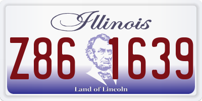 IL license plate Z861639