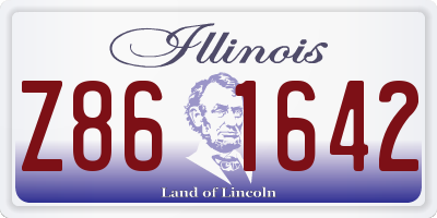 IL license plate Z861642
