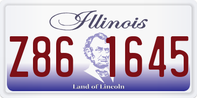 IL license plate Z861645