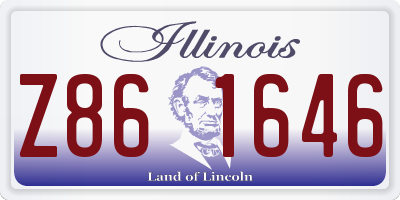 IL license plate Z861646