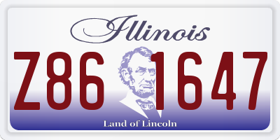 IL license plate Z861647