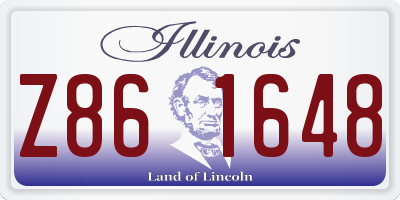 IL license plate Z861648