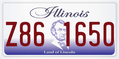 IL license plate Z861650