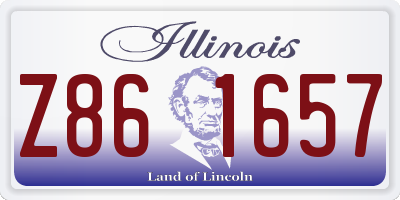 IL license plate Z861657