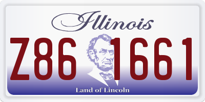 IL license plate Z861661