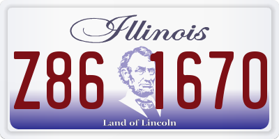 IL license plate Z861670