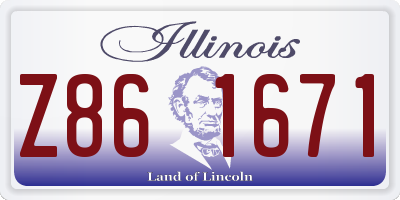 IL license plate Z861671