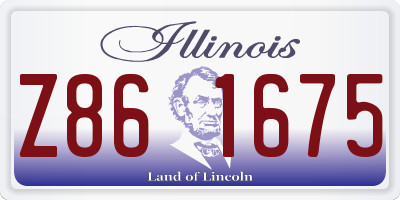 IL license plate Z861675