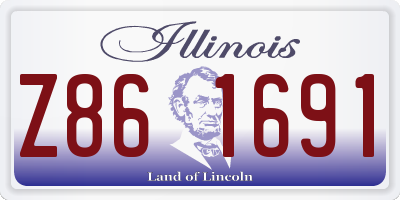 IL license plate Z861691