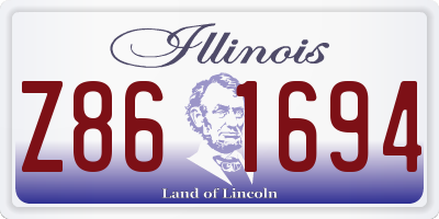 IL license plate Z861694