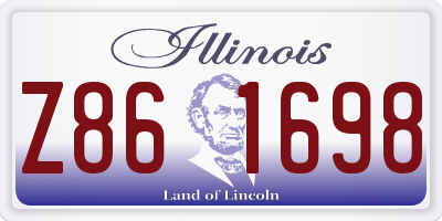 IL license plate Z861698