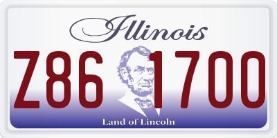 IL license plate Z861700