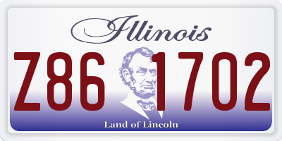 IL license plate Z861702