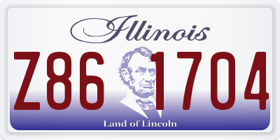 IL license plate Z861704