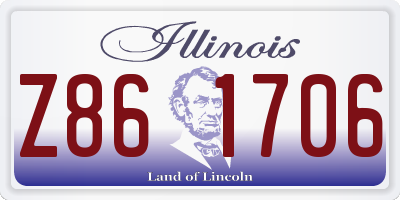 IL license plate Z861706