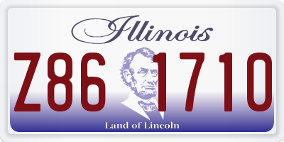 IL license plate Z861710