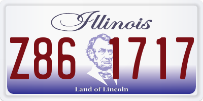 IL license plate Z861717