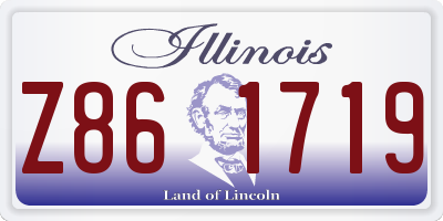 IL license plate Z861719