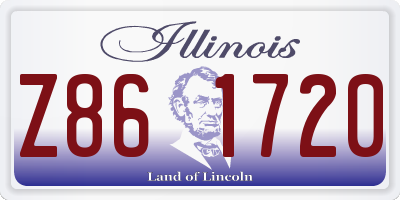 IL license plate Z861720