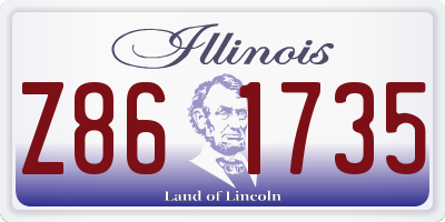 IL license plate Z861735