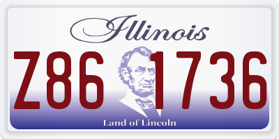 IL license plate Z861736
