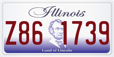 IL license plate Z861739