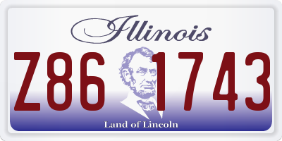 IL license plate Z861743
