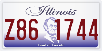 IL license plate Z861744