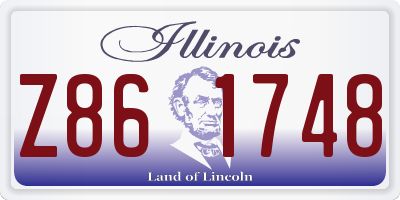 IL license plate Z861748