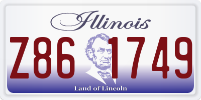 IL license plate Z861749