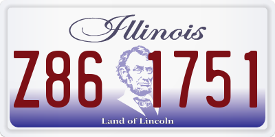 IL license plate Z861751