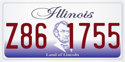 IL license plate Z861755
