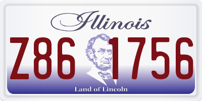 IL license plate Z861756
