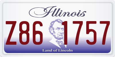 IL license plate Z861757