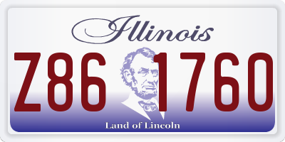 IL license plate Z861760