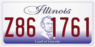 IL license plate Z861761