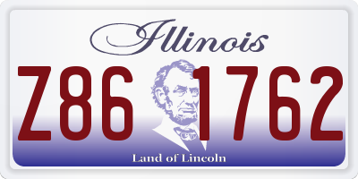 IL license plate Z861762