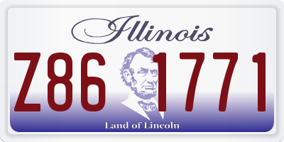 IL license plate Z861771