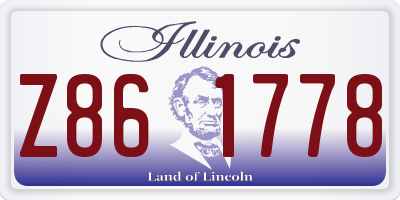 IL license plate Z861778