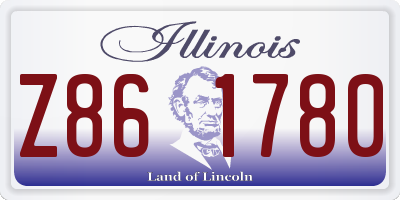 IL license plate Z861780