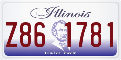 IL license plate Z861781