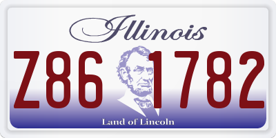IL license plate Z861782